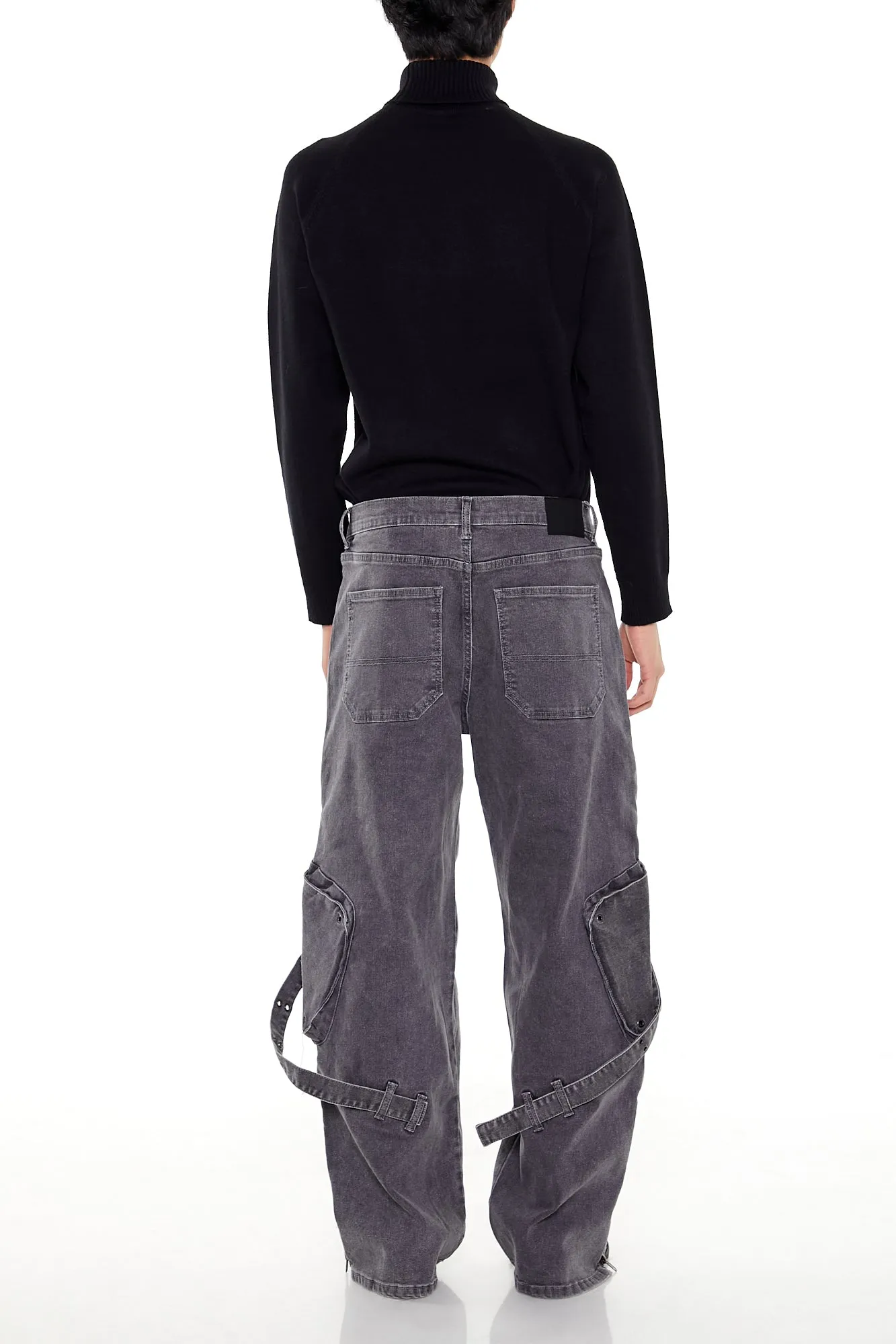 Baggy Wide Leg Utility Cargo Jean sold by Urban Planet product image thumbnail 3
