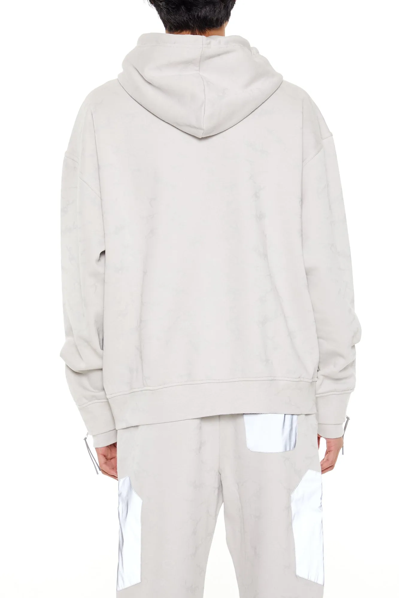 Washed Fleece Mixed Media Hoodie sold by Urban Planet product image thumbnail 2