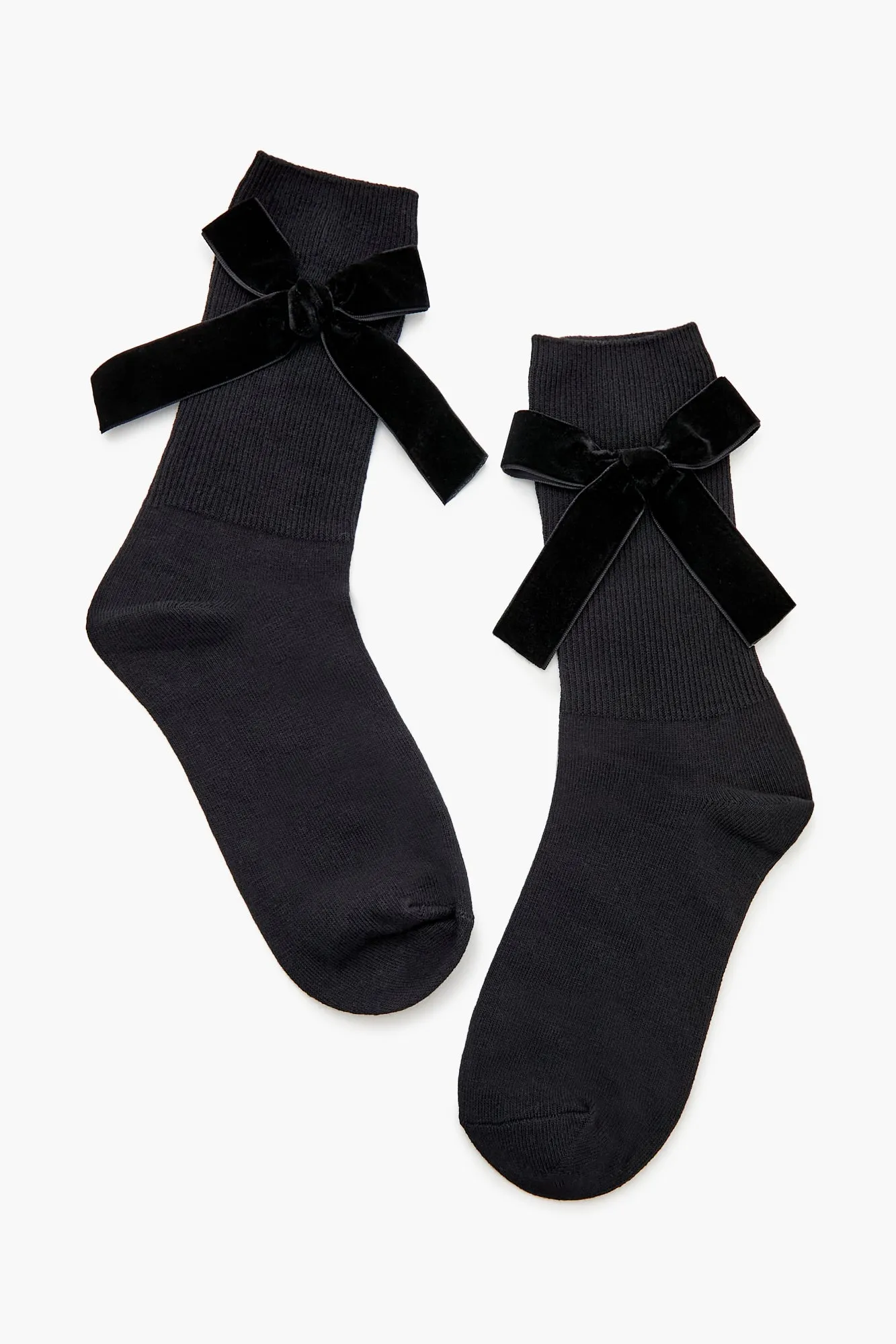 Velvet Bow Ribbed Crew Socks sold by Urban Planet product image thumbnail 4