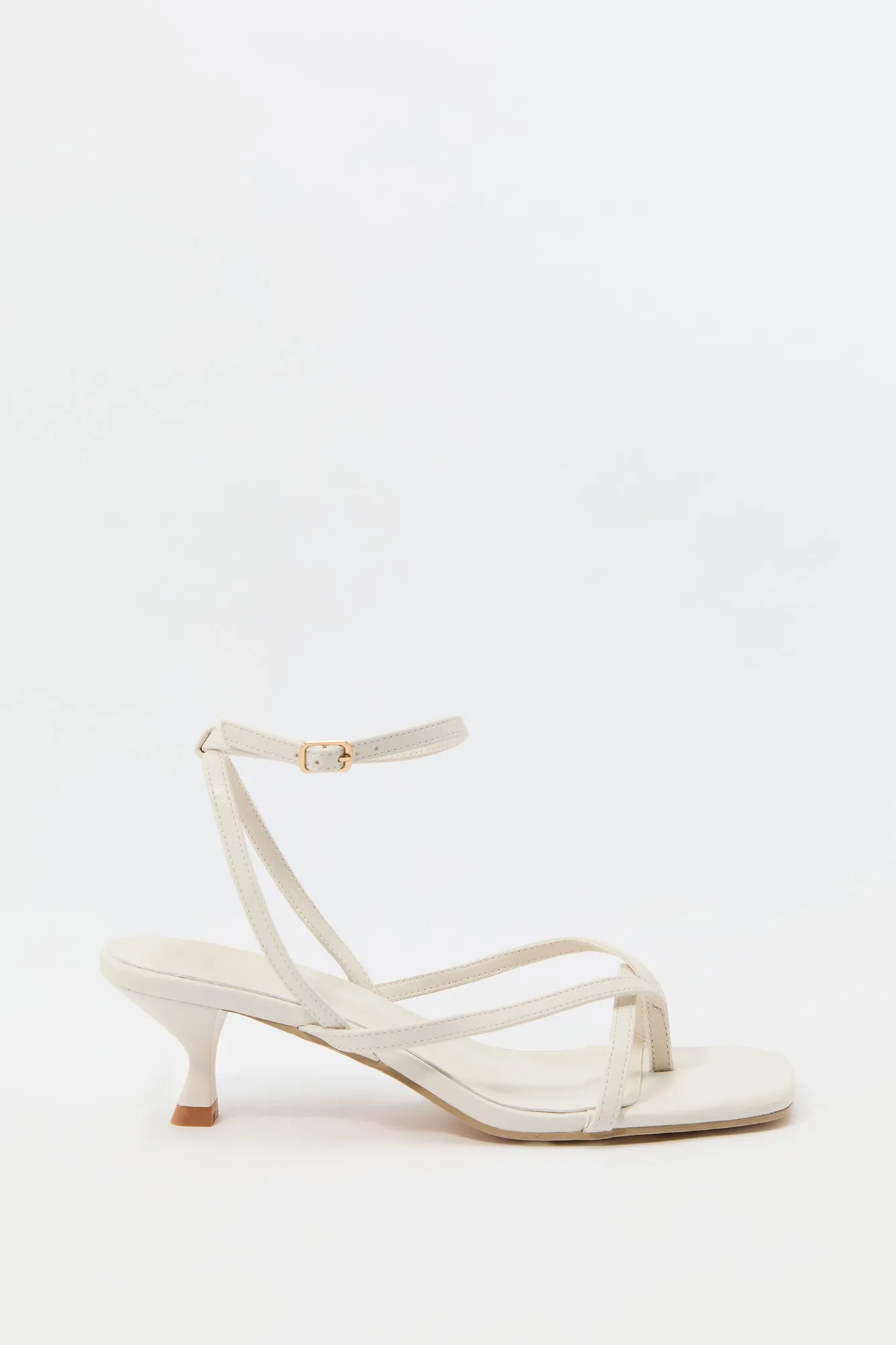 Strappy Open Toe Kitten Heel sold by Urban Planet