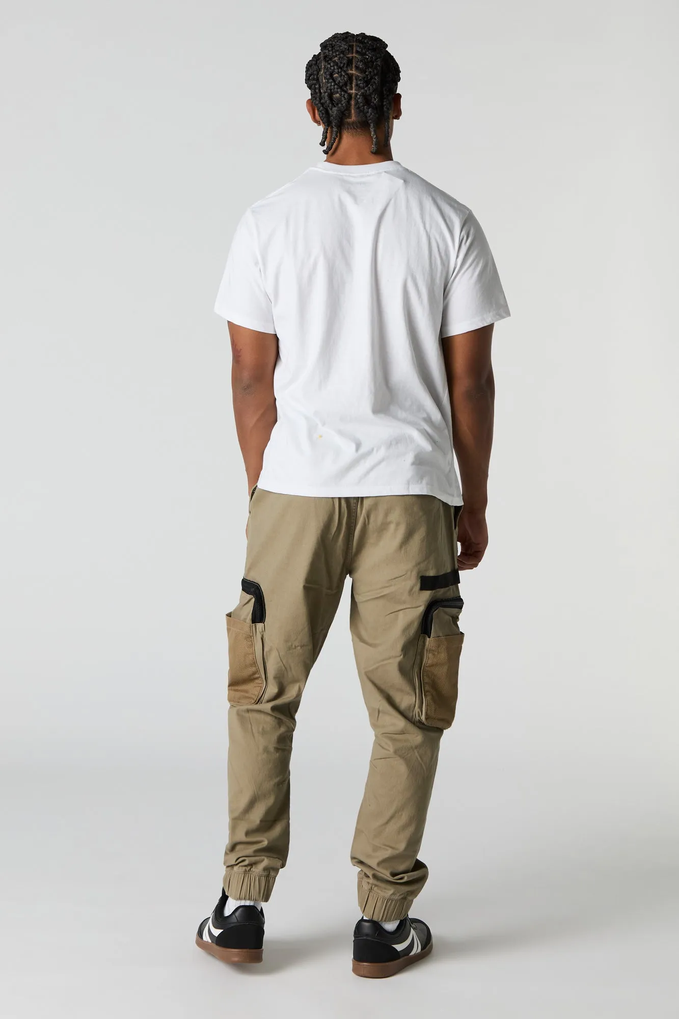 Zipper Mesh Pocket Cargo Jogger sold by Urban Planet product image thumbnail 3