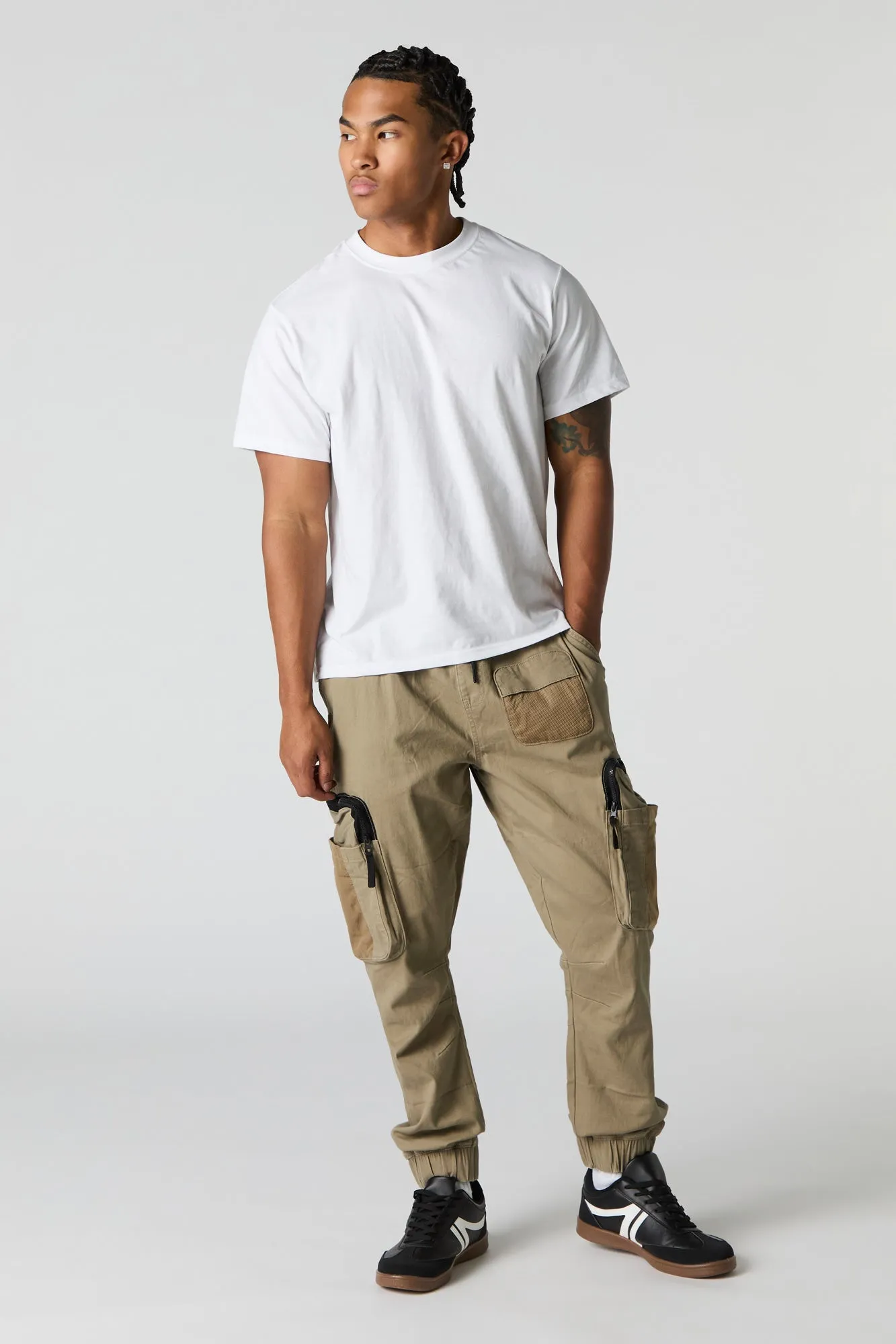 Zipper Mesh Pocket Cargo Jogger sold by Urban Planet product image thumbnail 2