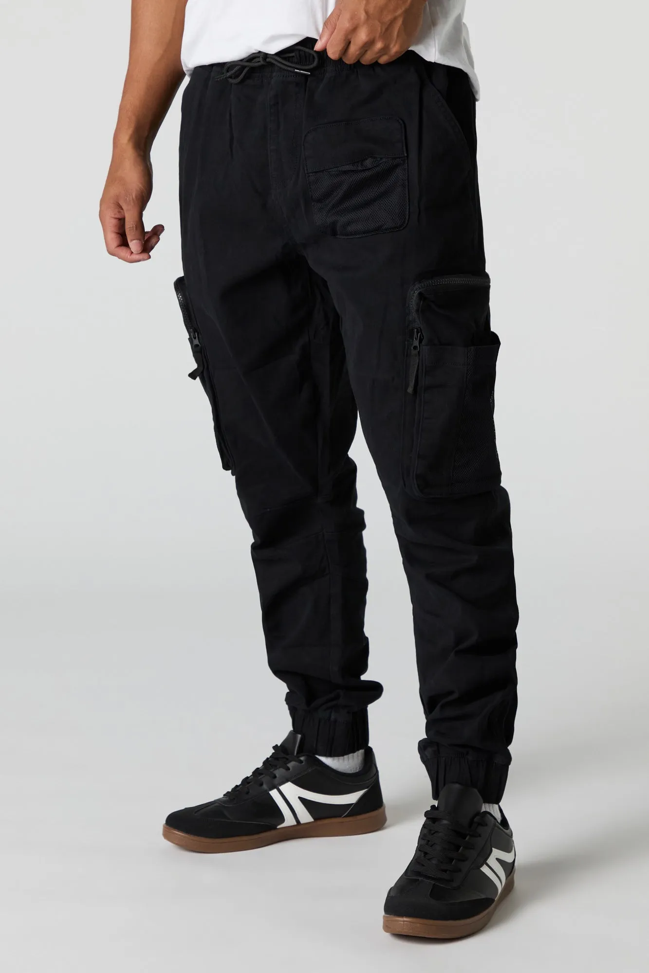 Zipper Mesh Pocket Cargo Jogger sold by Urban Planet product image thumbnail 4