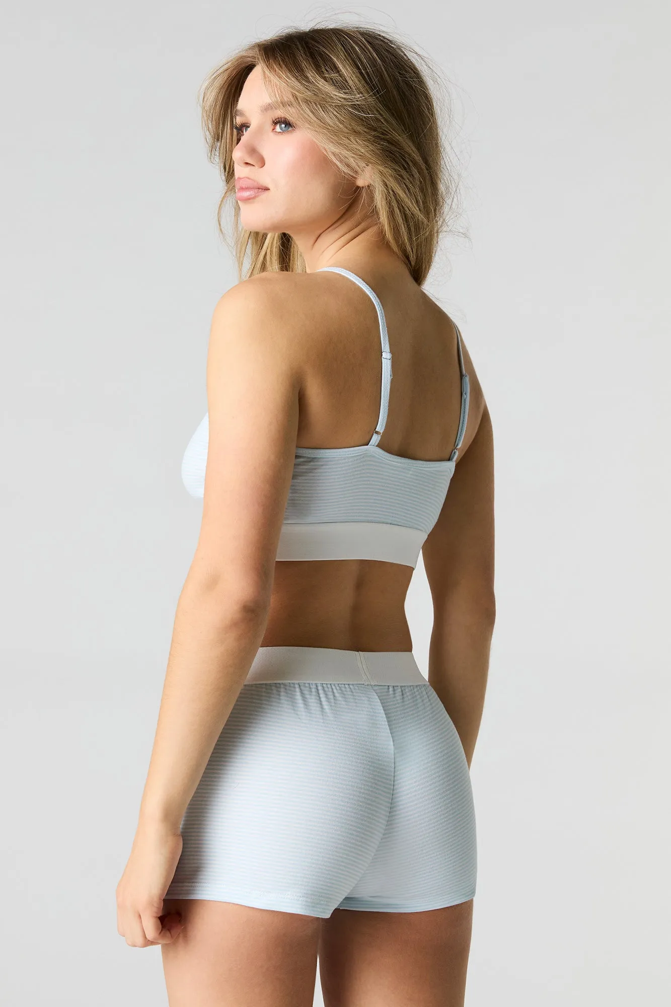 Ensemble pyjama avec bralette et caleçon rayés sold by Urban Planet product image thumbnail 3