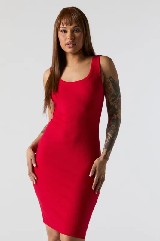 Ribbed Scoop Neck Bodycon Mini Dress sold by Urban Planet