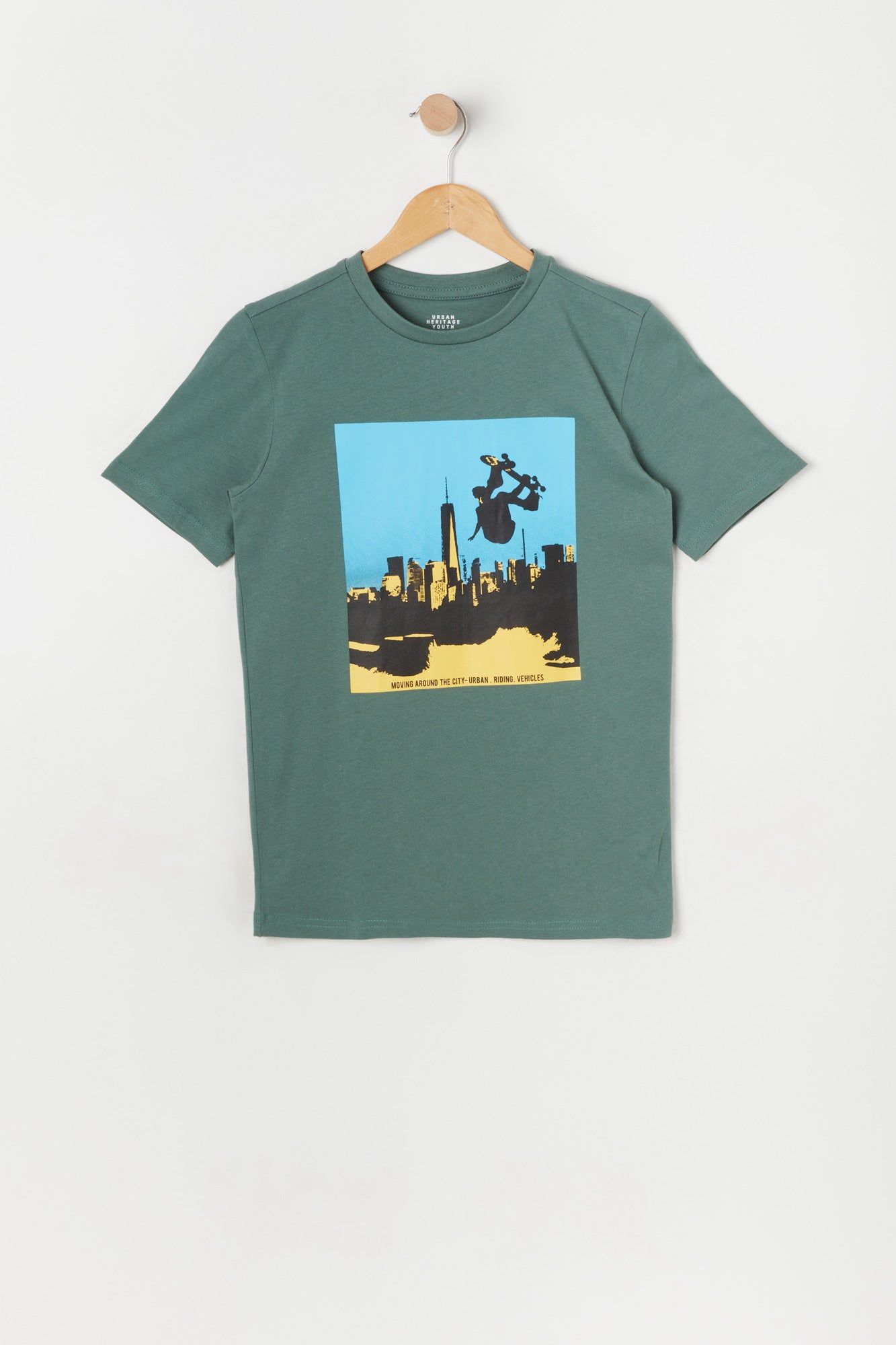 Boys Skater Skyline Graphic T-Shirt sold by Urban Planet