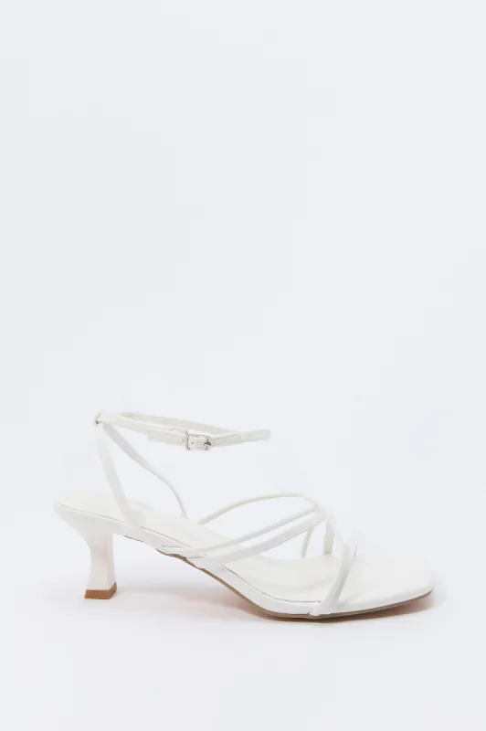 Strappy Open Toe Kitten Heel sold by Urban Planet