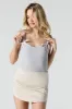Camisole côtelée avec bordure en dentelle et boucle sur les bretelles sold by Urban Planet