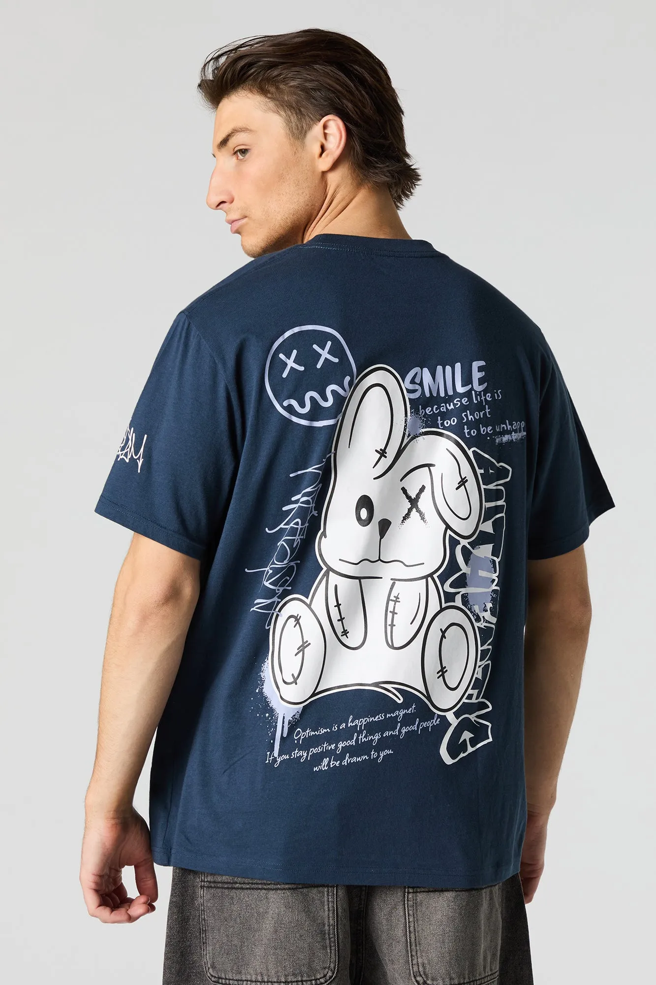 Graffiti Bunny Graphic T-Shirt sold by Urban Planet