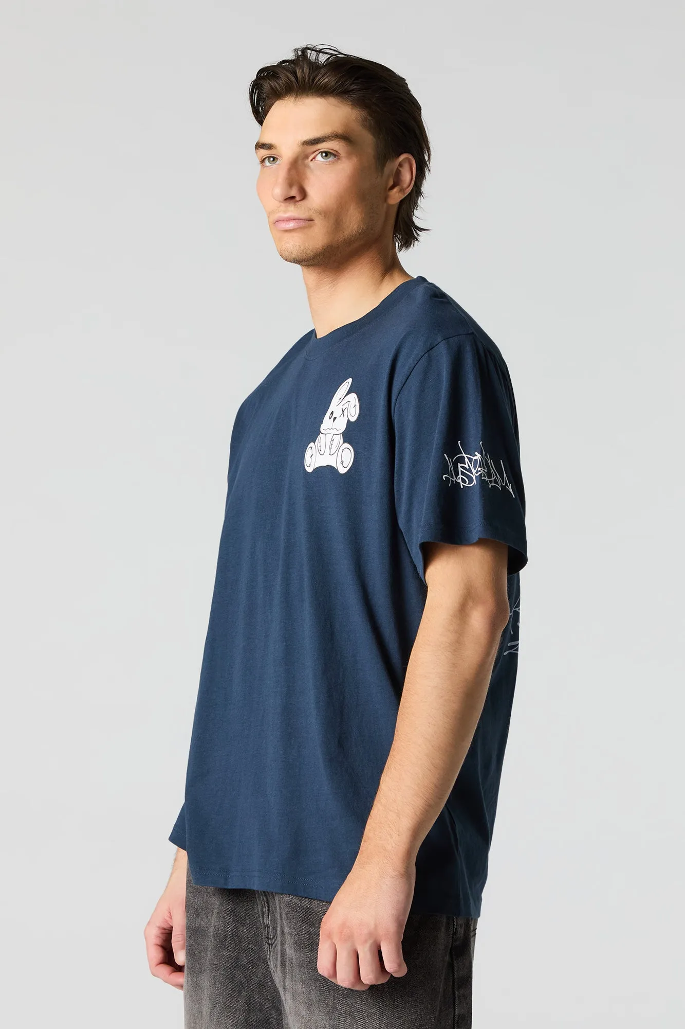 T-shirt à imprimé Graffiti Bunny sold by Urban Planet product image thumbnail 2