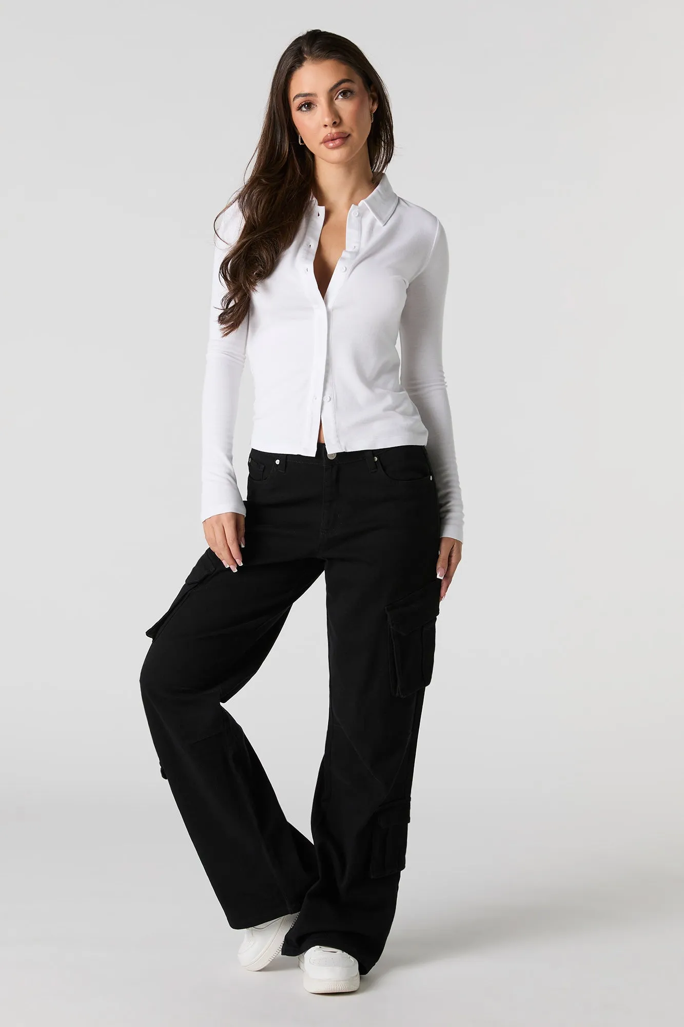 Stretch Denim Straight Leg Cargo Jean sold by Urban Planet product image thumbnail 5