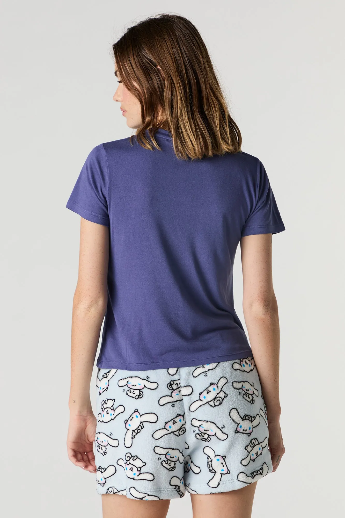 Hello Kitty & Friends T-Shirt & Plush Short 2 Piece Pajama Set sold by Urban Planet product image thumbnail 2