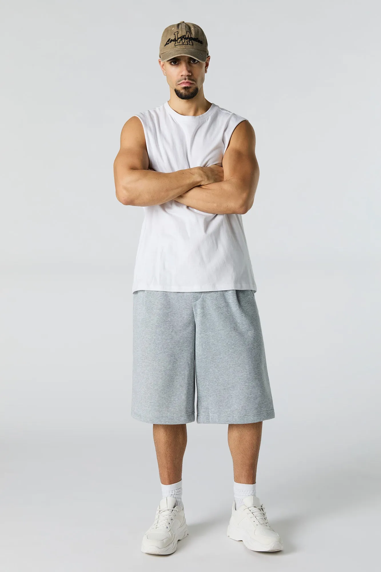 Fleece Longline Short sold by Urban Planet product image thumbnail 2