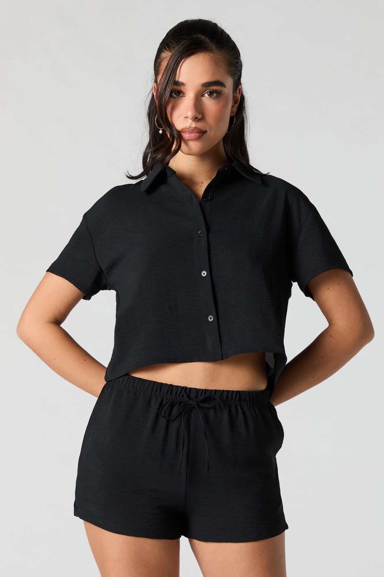 Short mi-taille avec taille coulissante sold by Urban Planet product image thumbnail 4