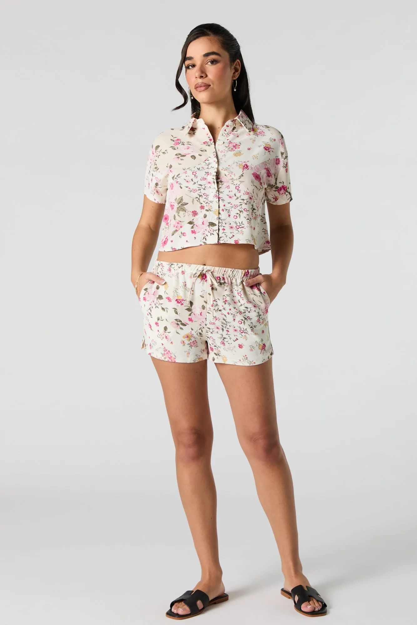 Short mi-taille avec taille coulissante sold by Urban Planet product image thumbnail 3