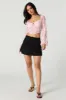Floral Lace Long Sleeve Corset Top sold by Urban Planet