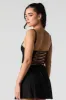 Lace Lace-Up Back Corset Top sold by Urban Planet