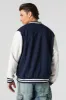 Blouson de style universitaire en molleton imprimé avec motif brodé sold by Urban Planet