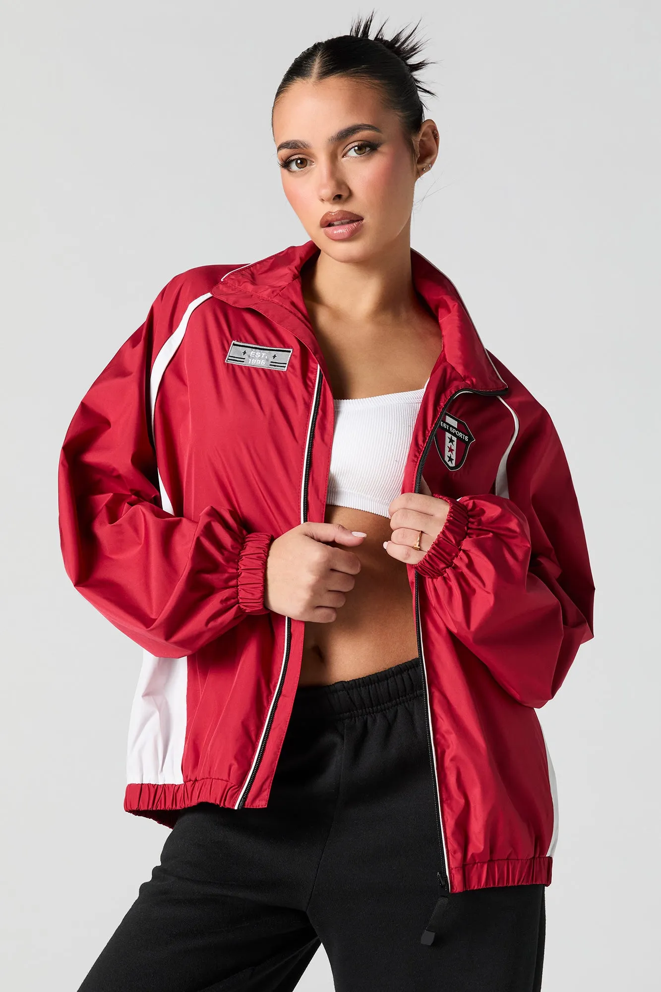 Blouson d'entraîneur avec empiècement Sports sold by Urban Planet product image thumbnail 5