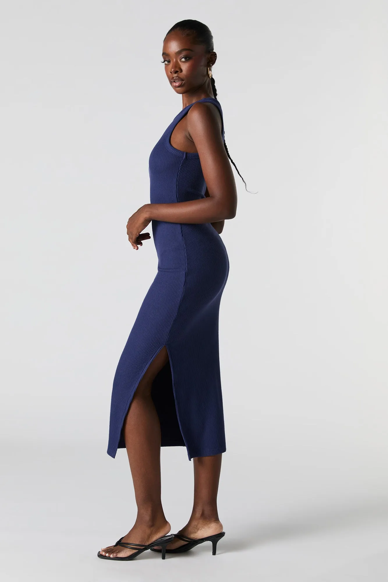 Ribbed Sleeveless Midi Dress sold by Urban Planet product image thumbnail 2