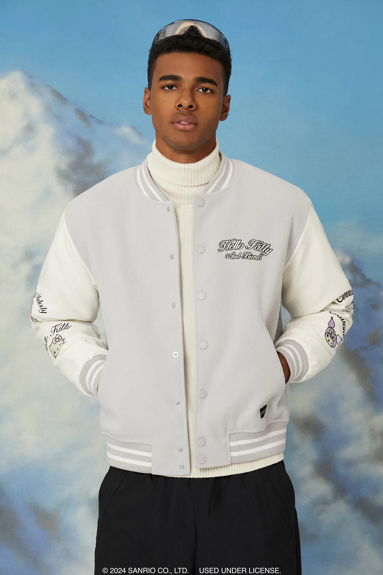 Blouson de style universitaire avec motif brodé Hello Kitty & Friends sold by Urban Planet product image thumbnail 2