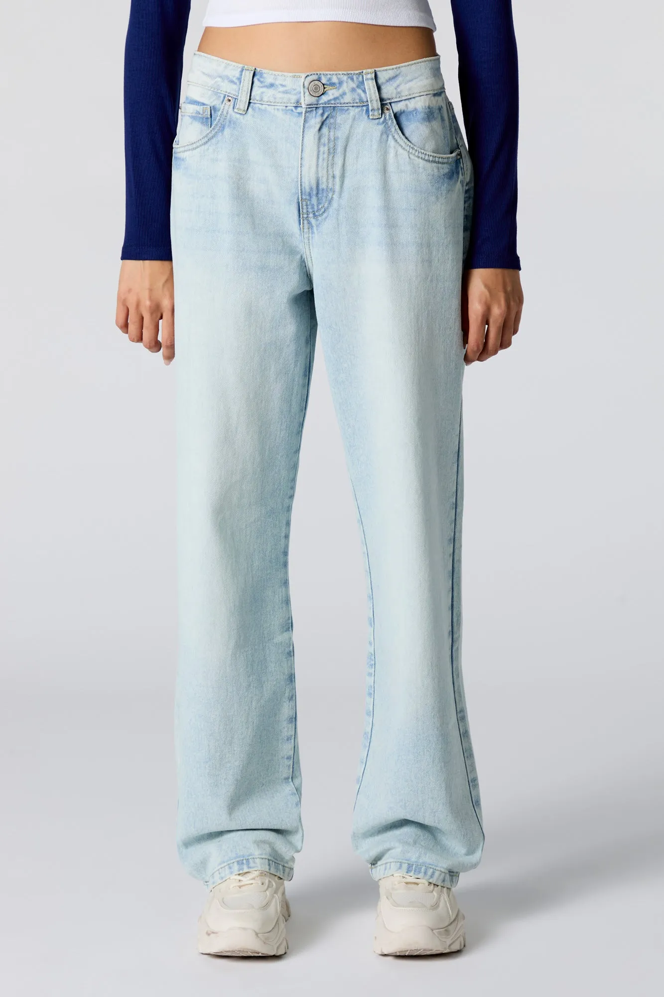 Light Wash Straight Leg Jean sold by Urban Planet product image thumbnail 2