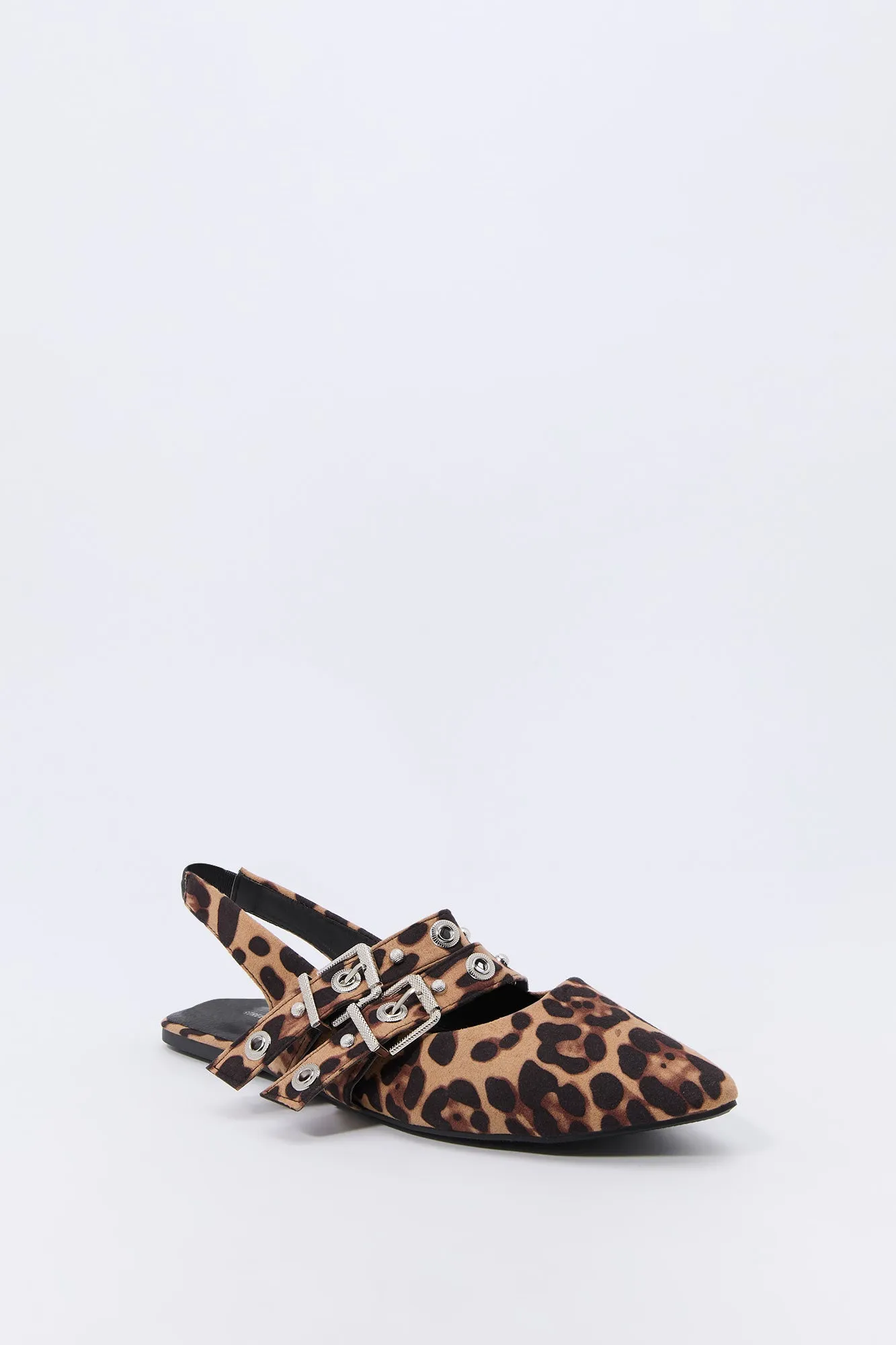 Double Buckle Slingback Flats sold by Urban Planet product image thumbnail 3