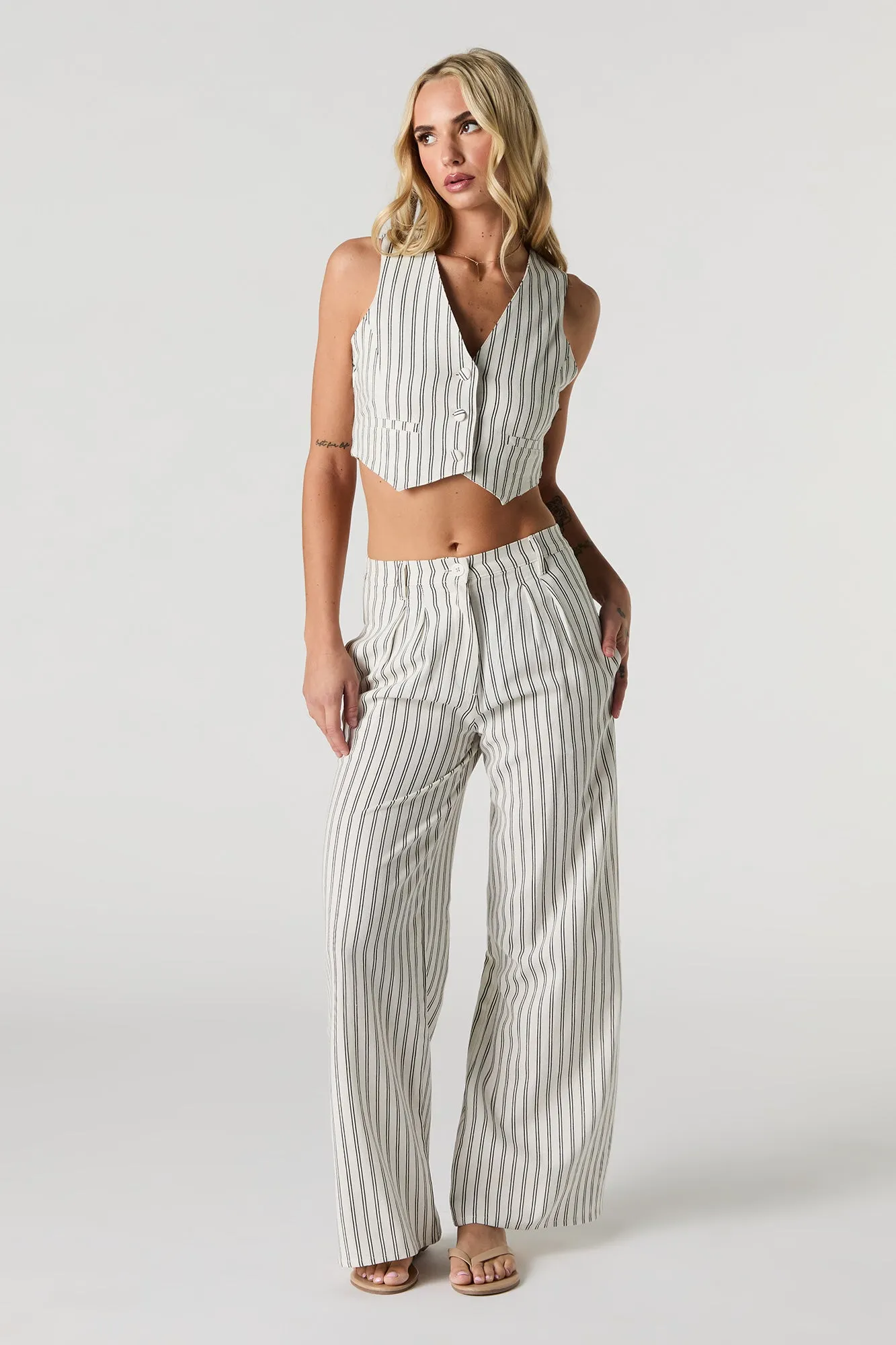 Pleated Wide Leg Pant sold by Urban Planet product image thumbnail 4