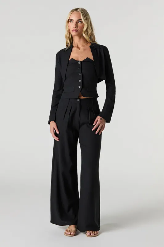 Pleated Wide Leg Pant sold by Urban Planet