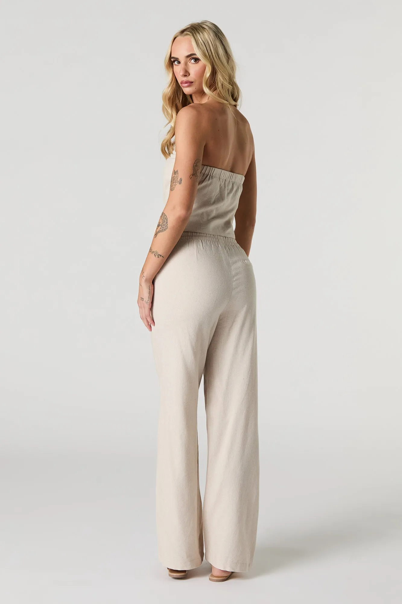 Low Rise Wide Leg Pant sold by Urban Planet product image thumbnail 3