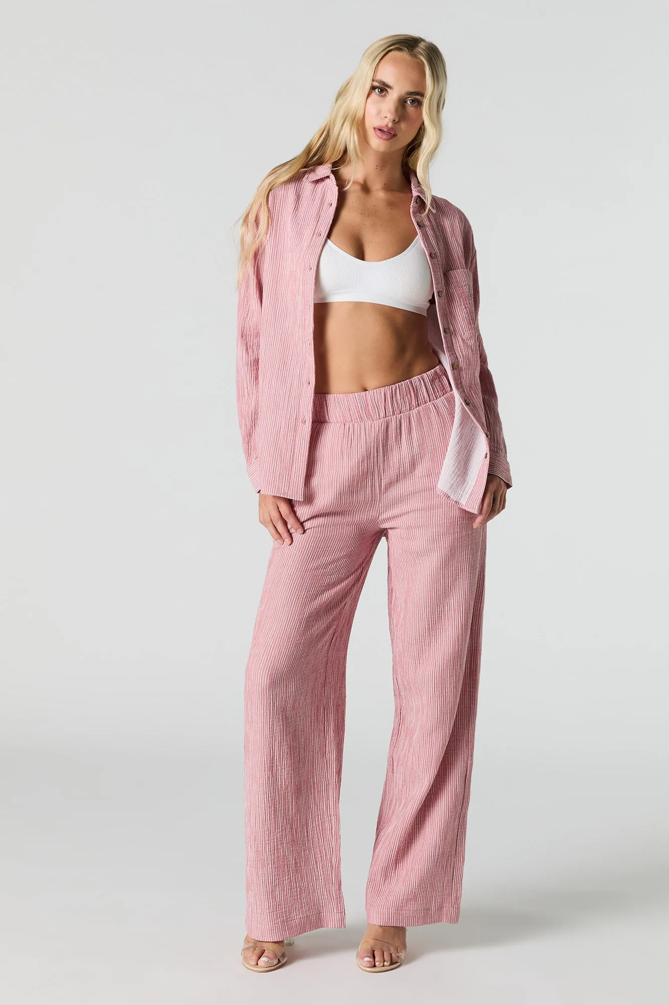 Crinkled Wide Leg Pant sold by Urban Planet product image thumbnail 4