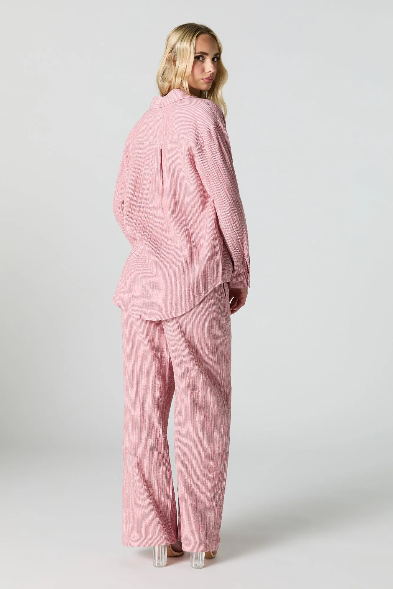 Pantalon à jambe large froissé sold by Urban Planet product image thumbnail 3