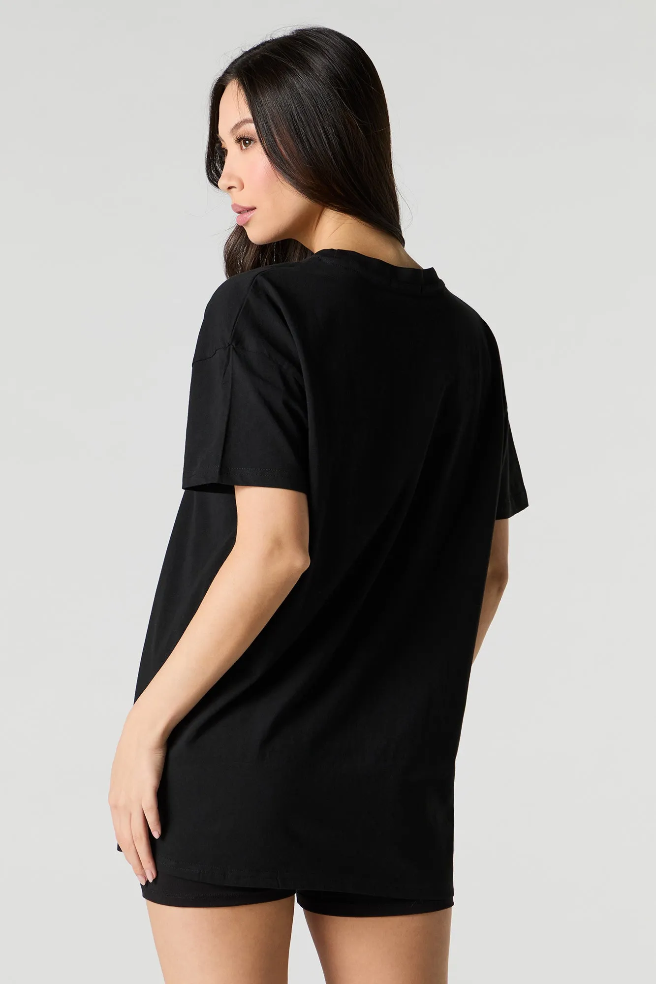 Los Angeles Embroidered Oversized T-Shirt sold by Urban Planet product image thumbnail 2