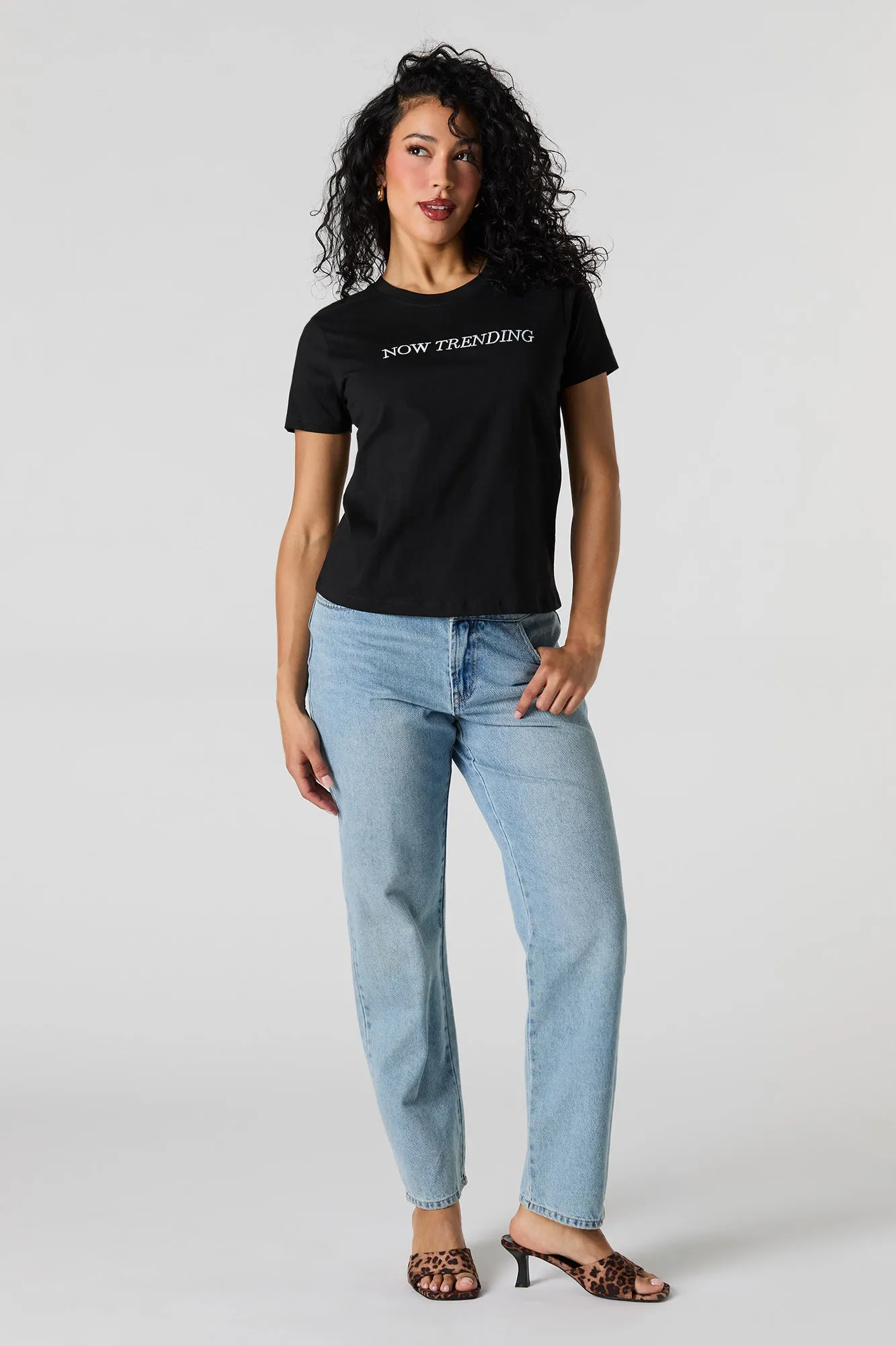 Now Trending Embroidered T-Shirt sold by Urban Planet product image thumbnail 3