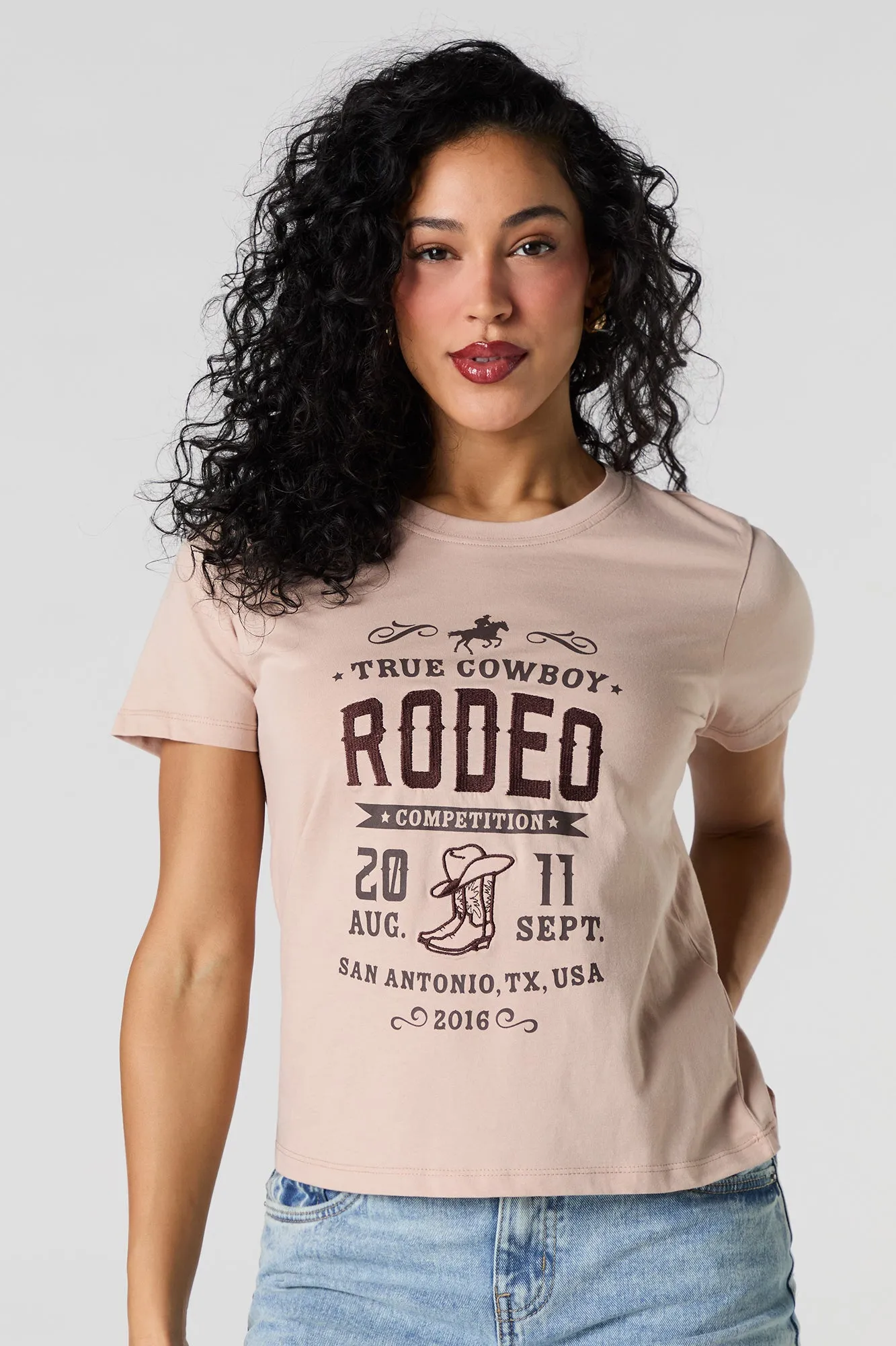 T-shirt avec motif brodé Rodeo sold by Urban Planet