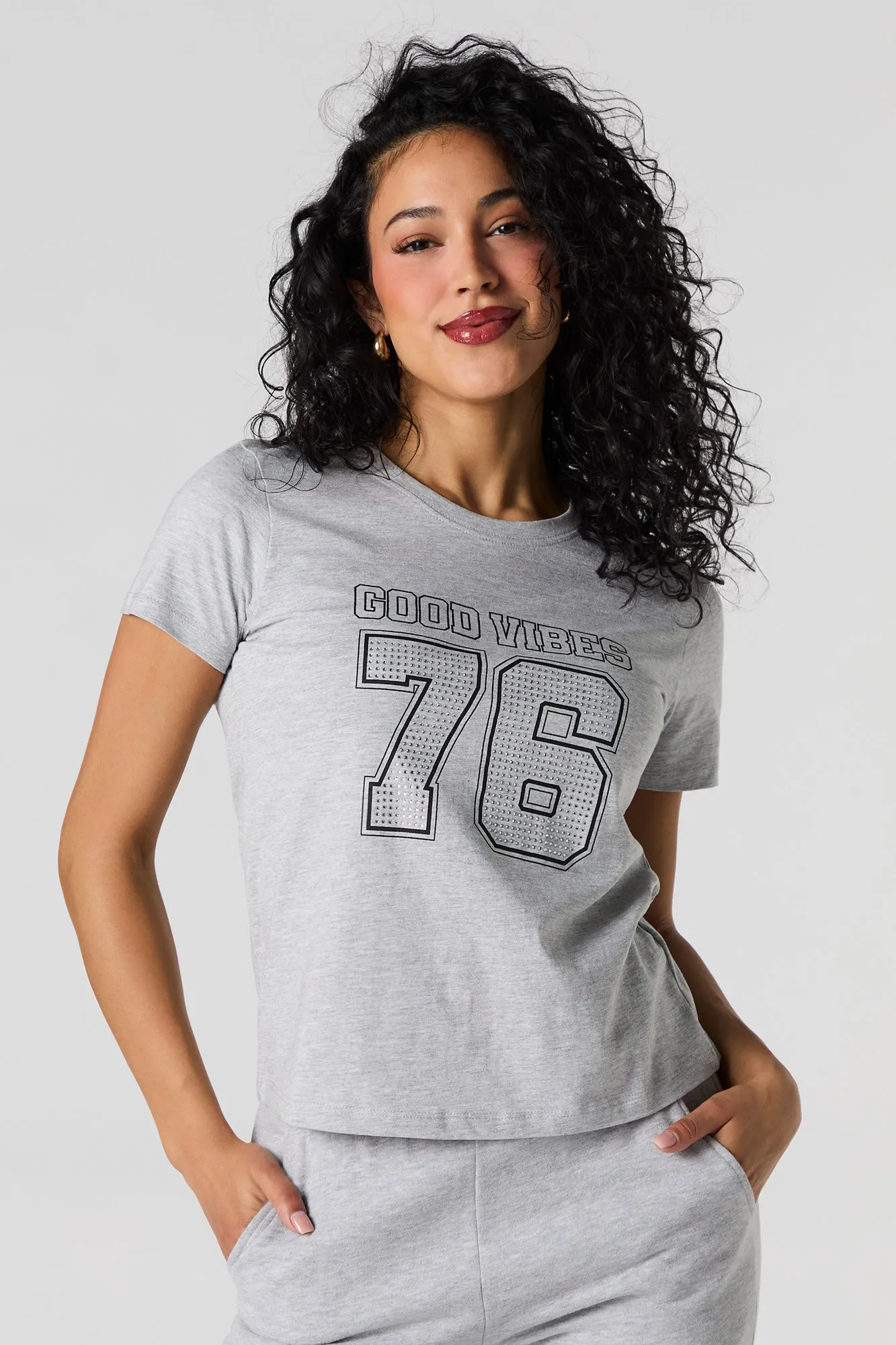 T-shirt à imprimé 76 avec pierres du Rhin sold by Urban Planet