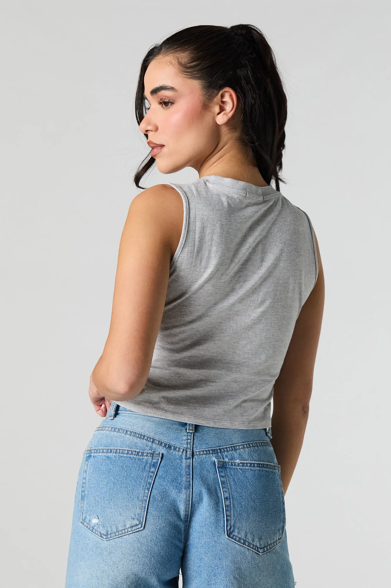 New York Embroidered Relaxed Tank sold by Urban Planet product image thumbnail 2