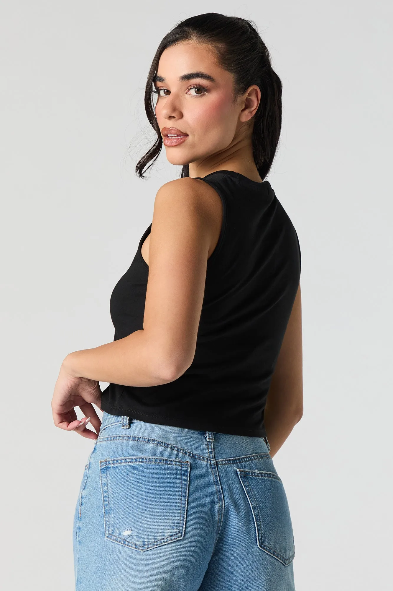 Wild West Embroidered Relaxed Tank sold by Urban Planet product image thumbnail 2