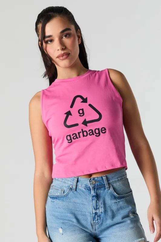 Camisole ample à imprimé Garbage sold by Urban Planet