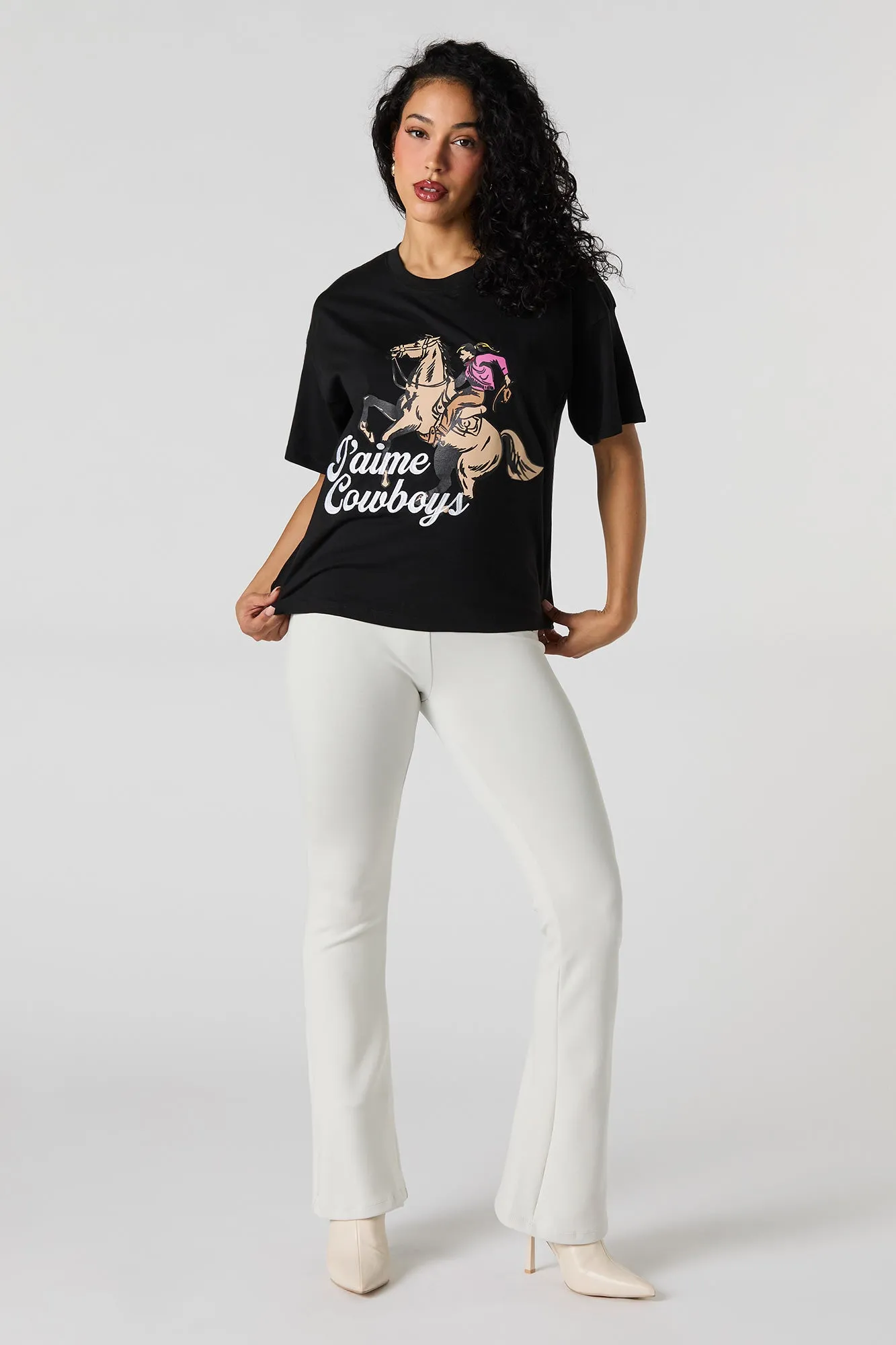 J'aime Cowboys Embroidered T-Shirt sold by Urban Planet product image thumbnail 3