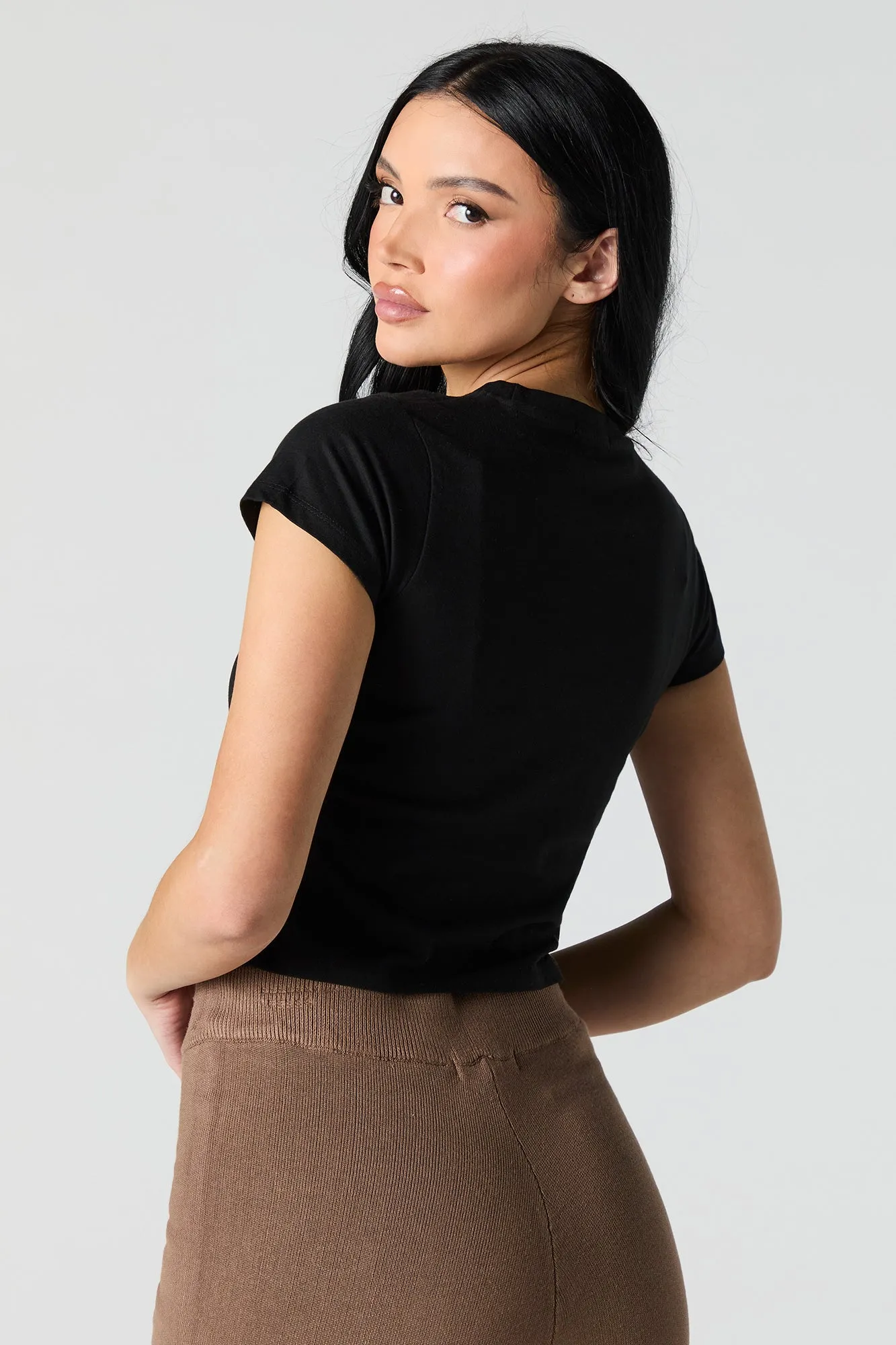 T-shirt court à imprimé Mountain Ranch sold by Urban Planet product image thumbnail 2