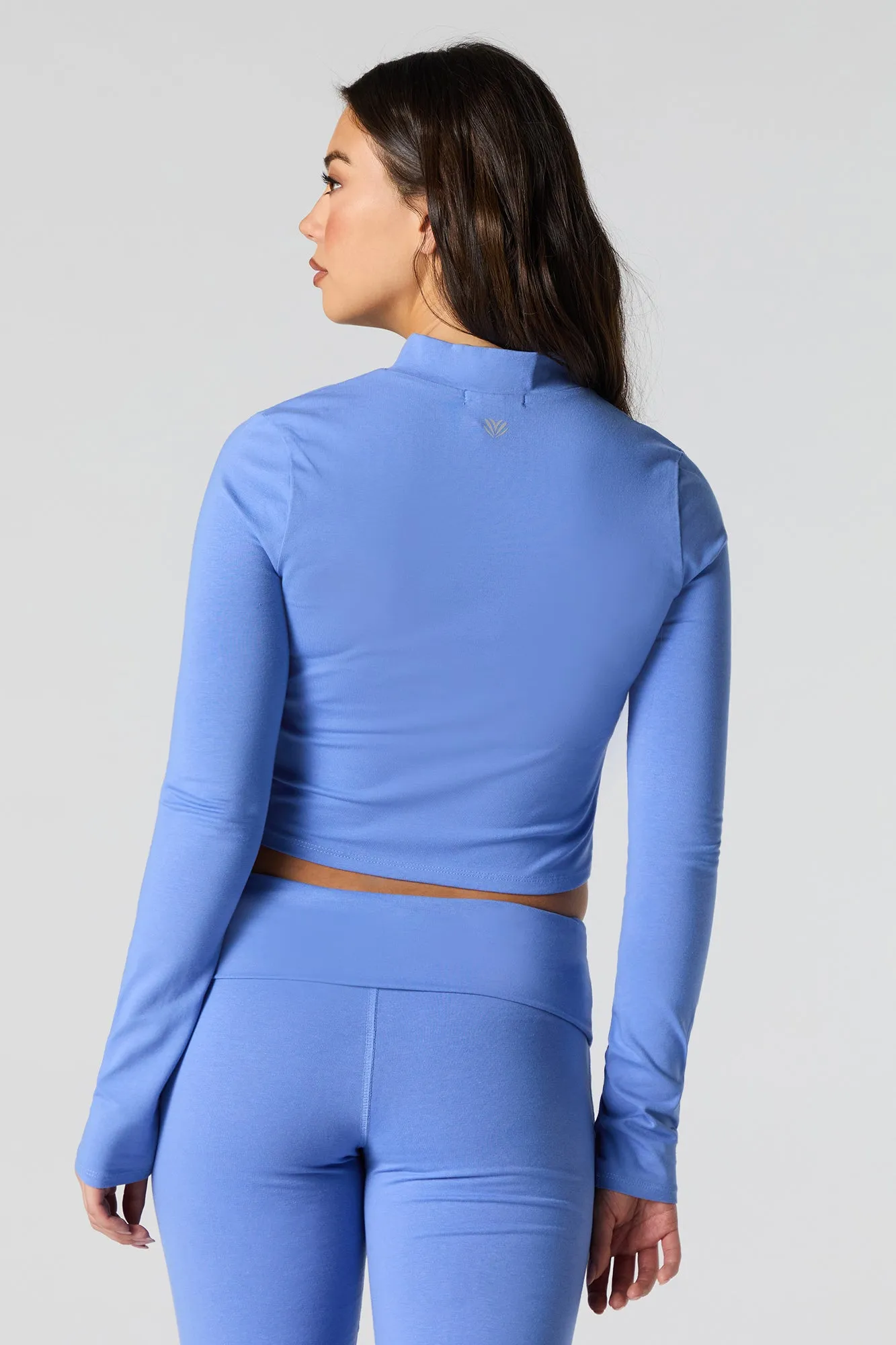 Active Cropped Zip-Up Long Sleeve Top sold by Urban Planet product image thumbnail 2