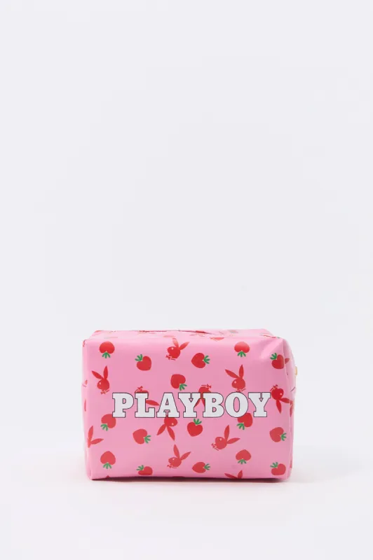 Playboy Strawberry Print Makeup Bag sold by Urban Planet