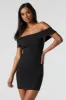 Ribbed Off Shoulder Bodycon Mini Dress sold by Urban Planet