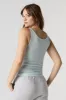 Camisole Henley côtelée à encolure ronde sold by Urban Planet
