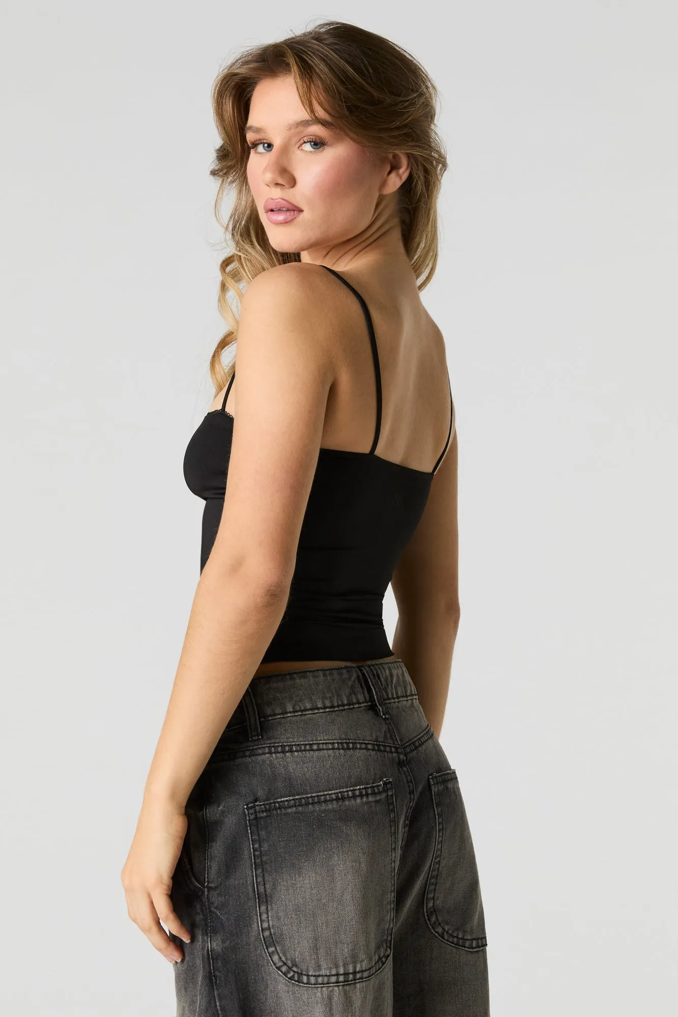 Contour Lace Bow Trim Cami sold by Urban Planet product image thumbnail 5