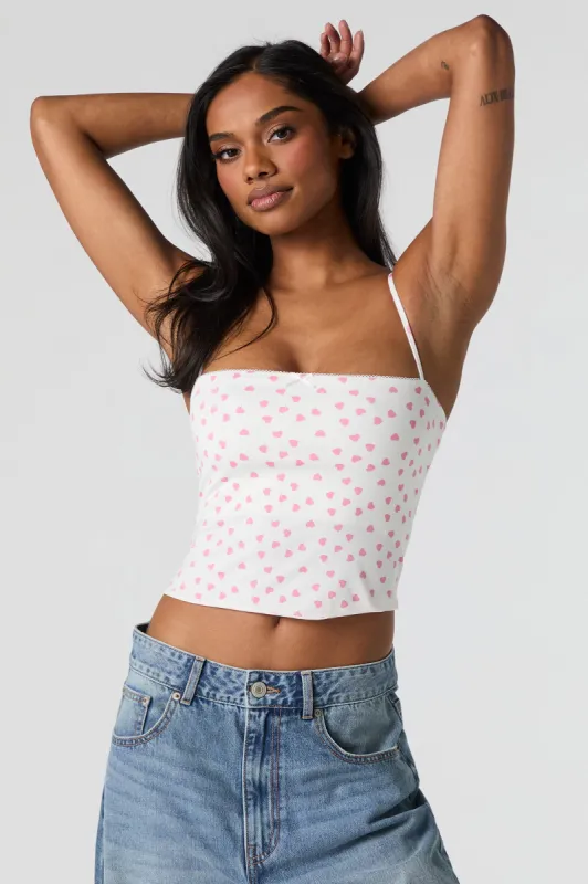 Camisole profilée avec liséré de dentelle et boucle sold by Urban Planet
