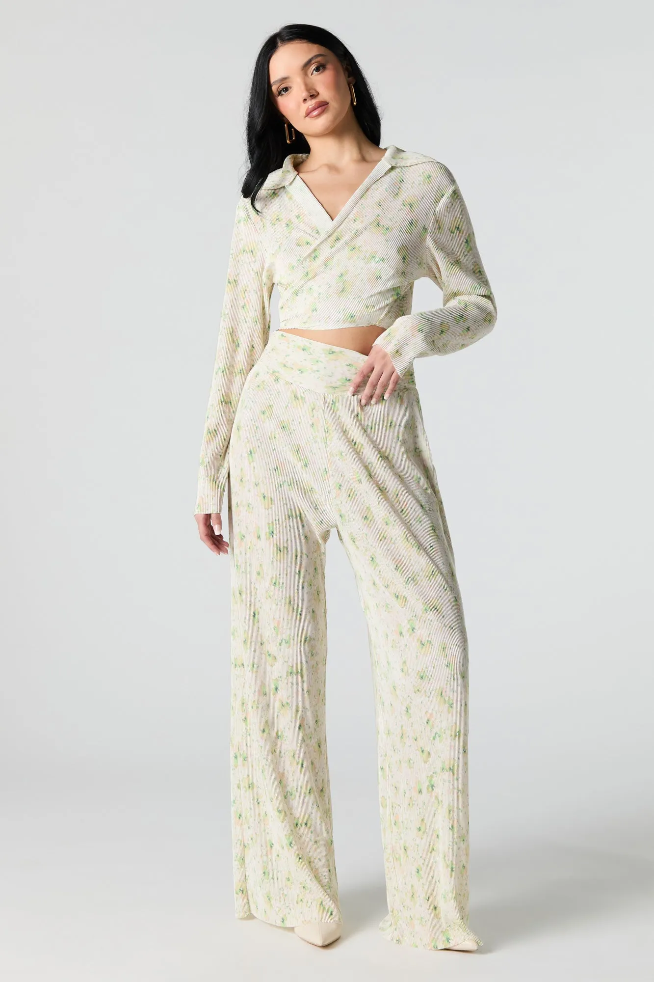 Haut plissé à manches longues avec attache arrière sold by Urban Planet product image thumbnail 3