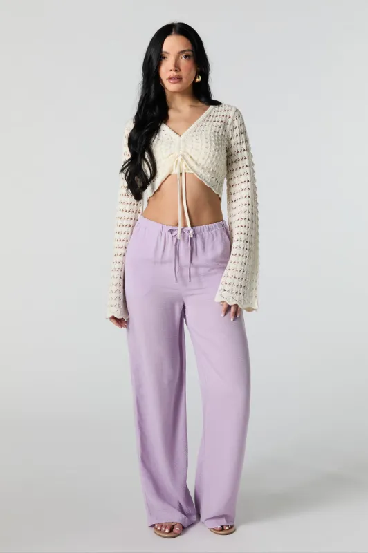 Pantalon à jambe large avec taille coulissante sold by Urban Planet