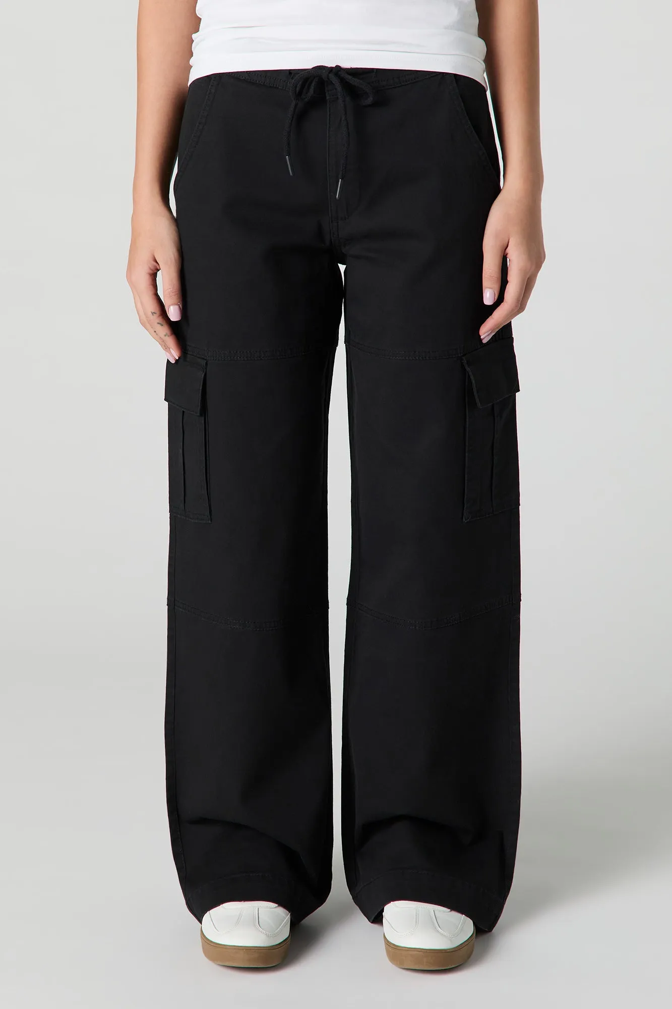 Pantalon cargo à jambe droite avec taille coulissante sold by Urban Planet product image thumbnail 5